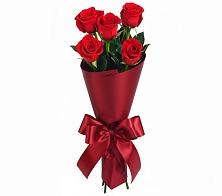 Букет 5 Красных роз Эдлесс Лав в Сапроново