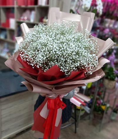 Букет цветов из: Гипсофила в Сапроново