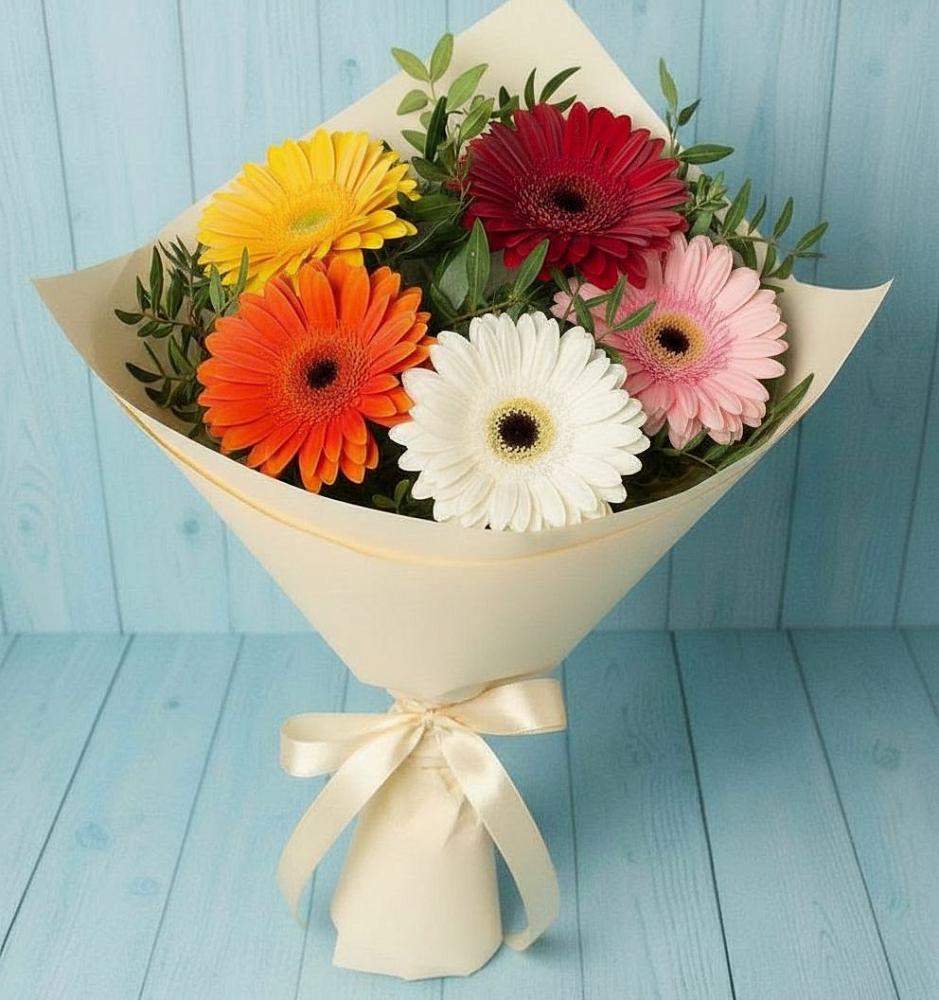 Букет цветов из: Герберы в Сапроново