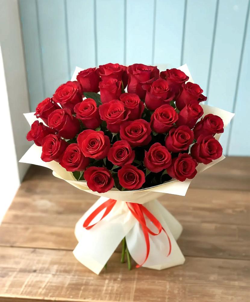 Букет 29 Красных роз в Сапроново