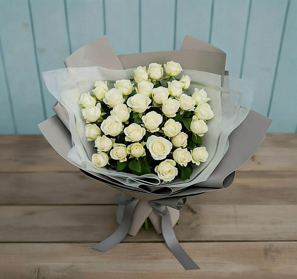 Букет Белоснежная нежность в Сапроново