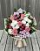 Букет цветов из: Альстромерии, Гвоздики, Розы и Хризантемы в Сапроново