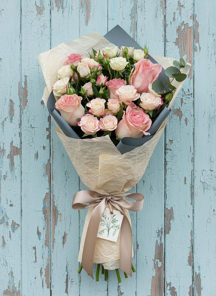 Букет цветов из: Розы в Сапроново