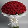 Букет 101 Красная роза Блэк Мэджик в Сапроново