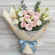 Букет цветов из:  Лизиантусы в Сапроново