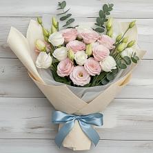 Букет цветов из:  Лизиантусы в Сапроново