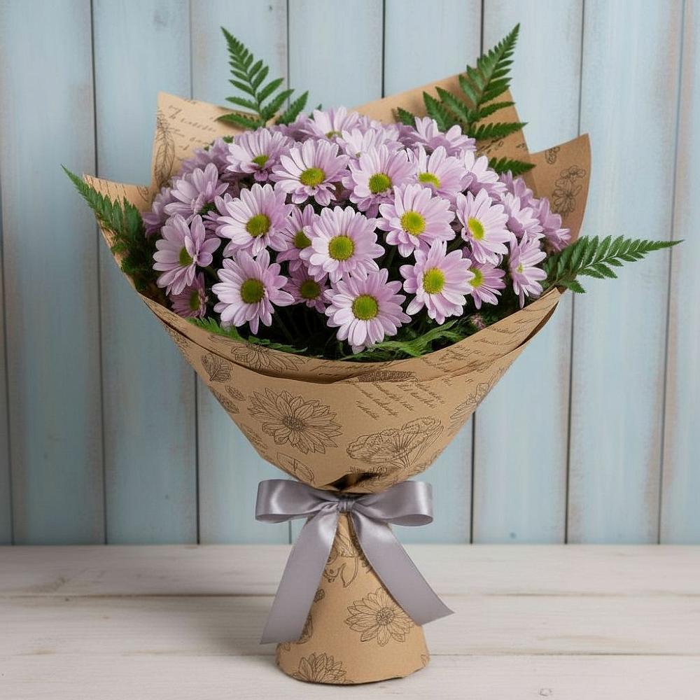 Букет цветов из: Хризантемы в Сапроново