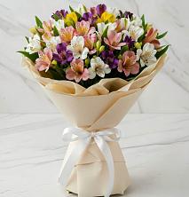 Букет цветов из:  Альстромерии в Сапроново