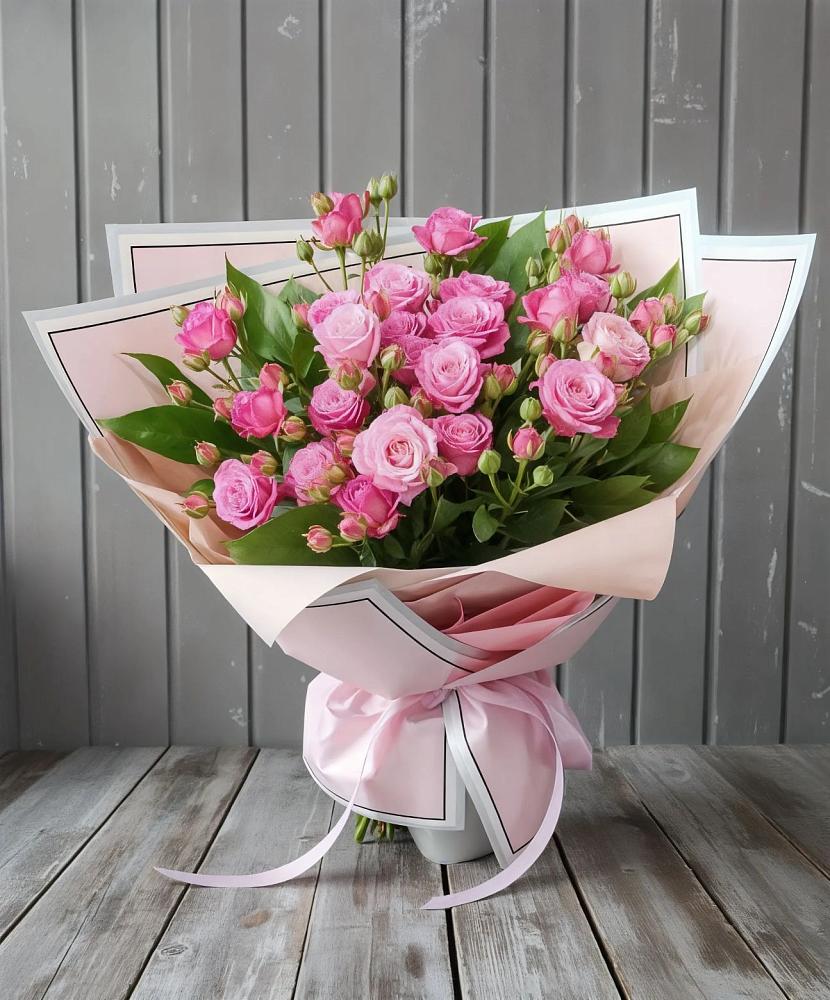 Букет Розовый кустик в Сапроново
