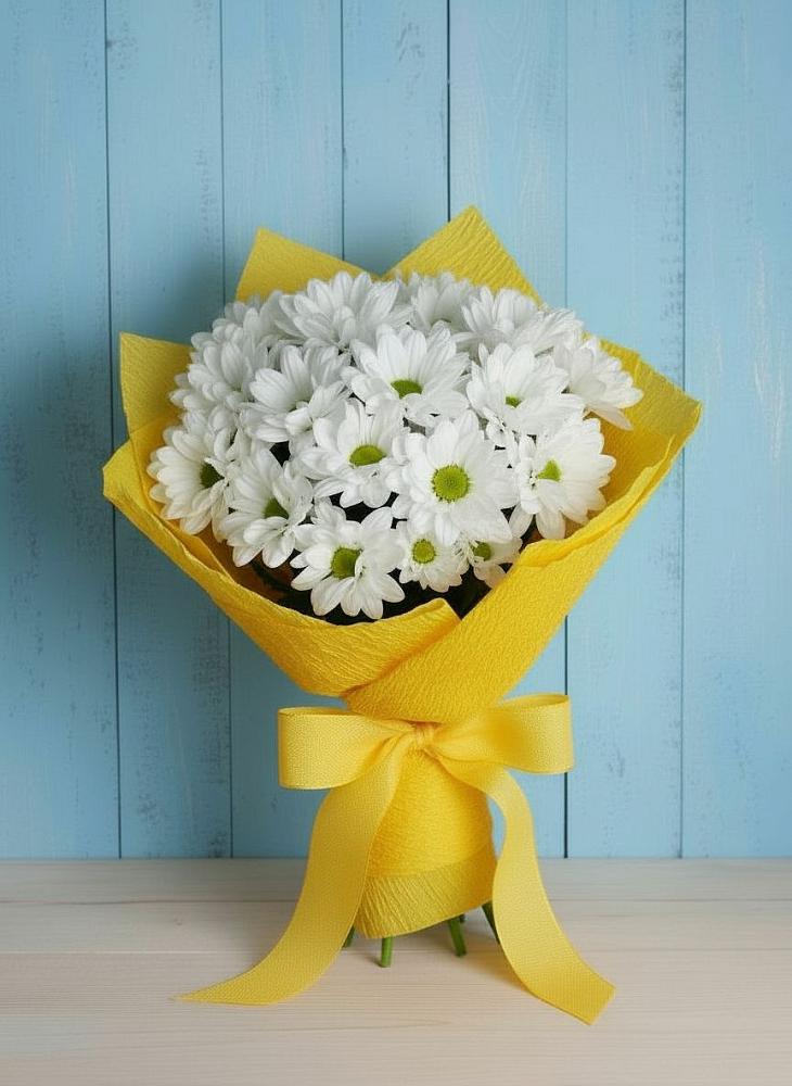 Букет цветов из: Хризантемы в Сапроново