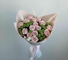 Букет цветов из:  Розы и Хризантемы в Сапроново