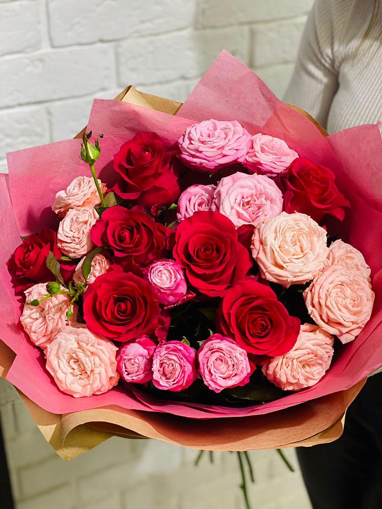 Букет цветов из: Розы в Сапроново