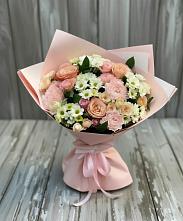 Букет цветов из:  Гвоздики, Розы и Хризантемы #REPLACE_PRED# Сапроново