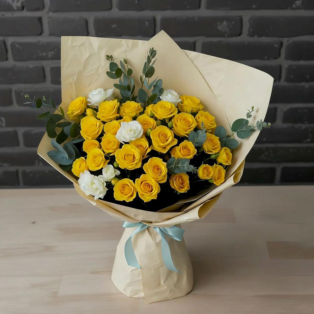 Букет цветов из: Розы в Сапроново