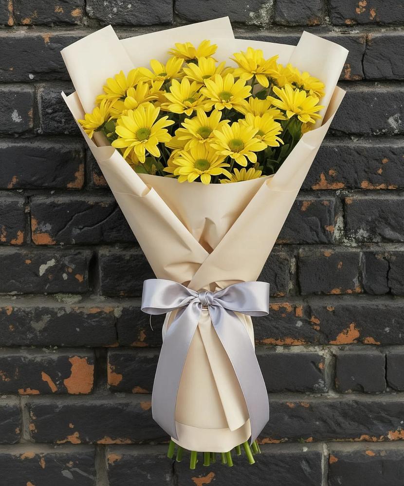 Букет цветов из: Хризантемы в Сапроново
