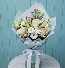 Букет цветов из:  Розы и Лизиантусы #REPLACE_PRED# Сапроново