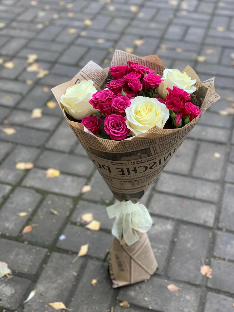 Букет цветов из: Розы в Сапроново