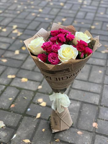 Букет цветов из: Розы в Сапроново
