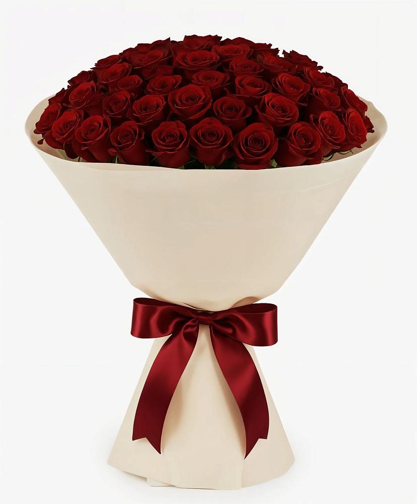 Букет 101 Бордовая роза Блэк Бакарра в Сапроново