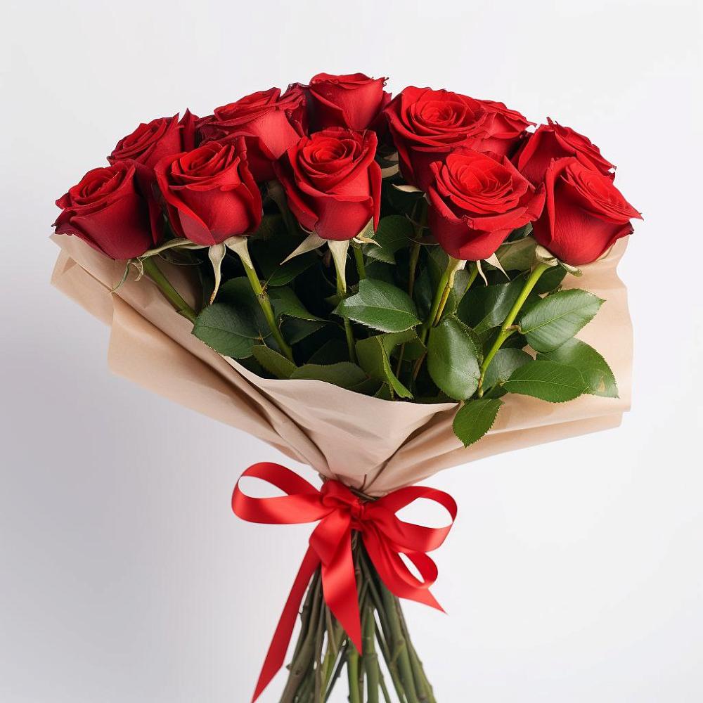 Букет 11 Красных роз Эдлесс Лав в Сапроново
