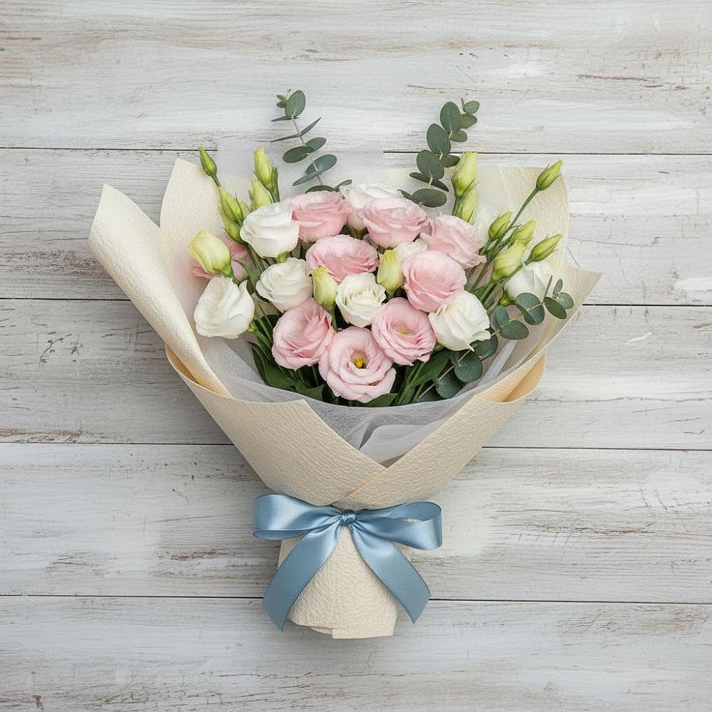 Букет цветов из: Лизиантусы в Сапроново